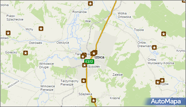 mapa Izbica-Wieś, Izbica-Wieś na mapie Targeo