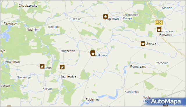 mapa Jabłkowo, Jabłkowo na mapie Targeo