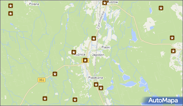 mapa Jagodzin, Jagodzin na mapie Targeo