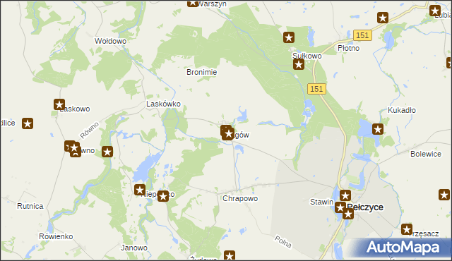 mapa Jagów, Jagów na mapie Targeo