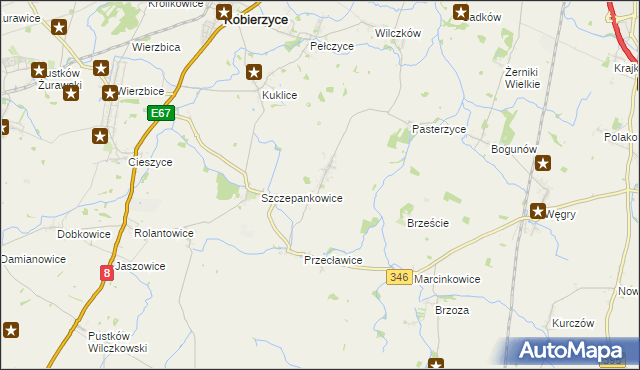 mapa Jaksonów, Jaksonów na mapie Targeo