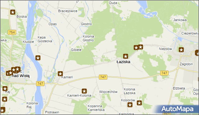 mapa Janiszów gmina Łaziska, Janiszów gmina Łaziska na mapie Targeo