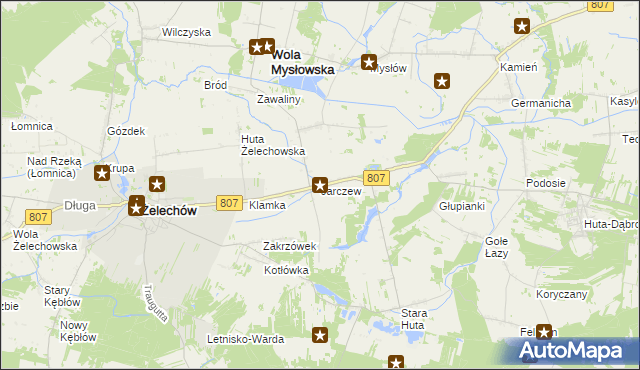 mapa Jarczew, Jarczew na mapie Targeo