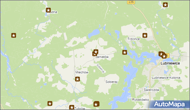 mapa Jarnatów, Jarnatów na mapie Targeo