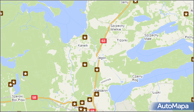 mapa Jeglin, Jeglin na mapie Targeo