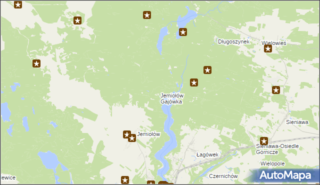 mapa Jemiołów Gajówka, Jemiołów Gajówka na mapie Targeo