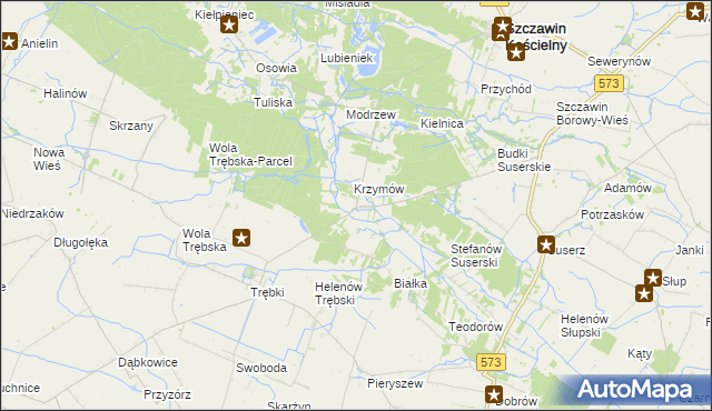 mapa Józefków gmina Szczawin Kościelny, Józefków gmina Szczawin Kościelny na mapie Targeo