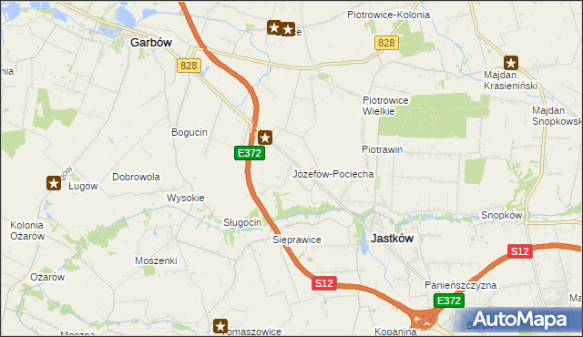 mapa Józefów-Pociecha, Józefów-Pociecha na mapie Targeo