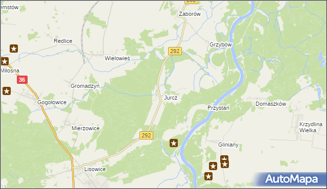 mapa Jurcz, Jurcz na mapie Targeo