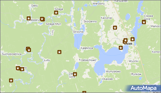 mapa Kałębnica, Kałębnica na mapie Targeo