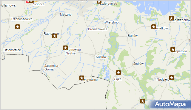 mapa Kałków gmina Otmuchów, Kałków gmina Otmuchów na mapie Targeo