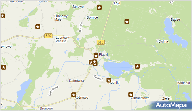 mapa Kamieniec gmina Susz, Kamieniec gmina Susz na mapie Targeo