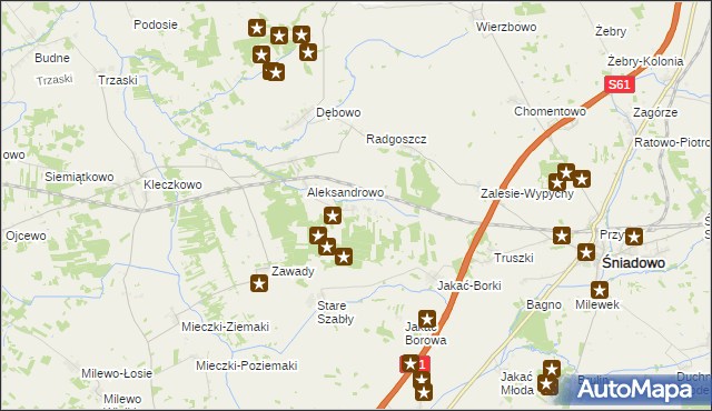 mapa Kamionowo, Kamionowo na mapie Targeo