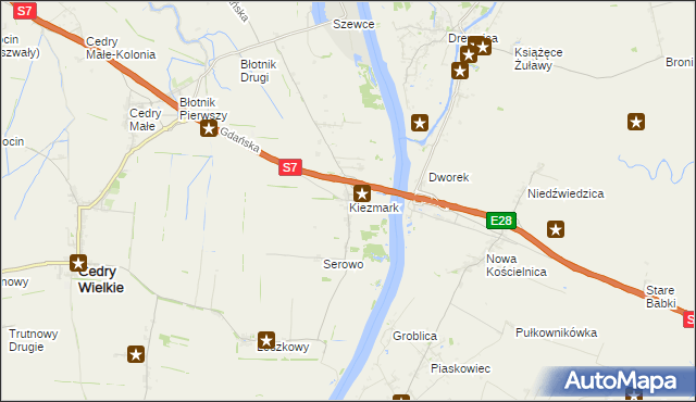 mapa Kiezmark, Kiezmark na mapie Targeo