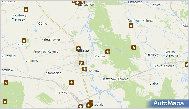 mapa Klarów, Klarów na mapie Targeo