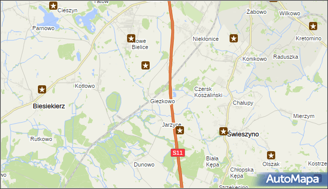 mapa Kłokęcin, Kłokęcin na mapie Targeo