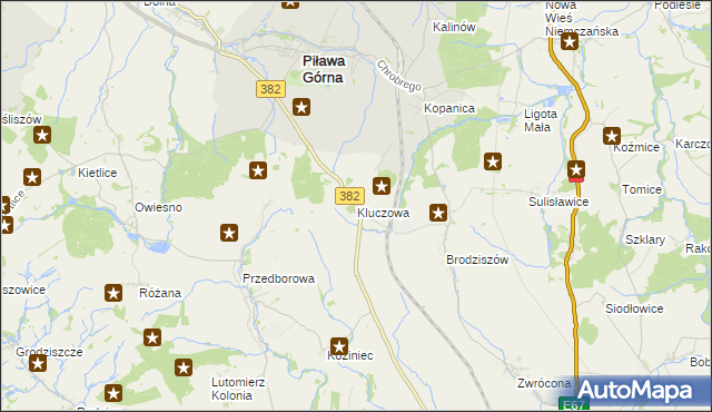 mapa Kluczowa, Kluczowa na mapie Targeo