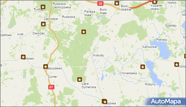 mapa Kobułty, Kobułty na mapie Targeo