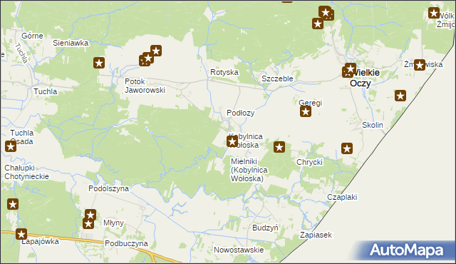 mapa Kobylnica Wołoska, Kobylnica Wołoska na mapie Targeo