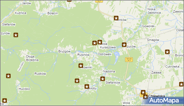 mapa Kochanów gmina Borkowice, Kochanów gmina Borkowice na mapie Targeo