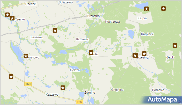 mapa Kołki, Kołki na mapie Targeo