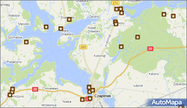 mapa Kołomąt, Kołomąt na mapie Targeo