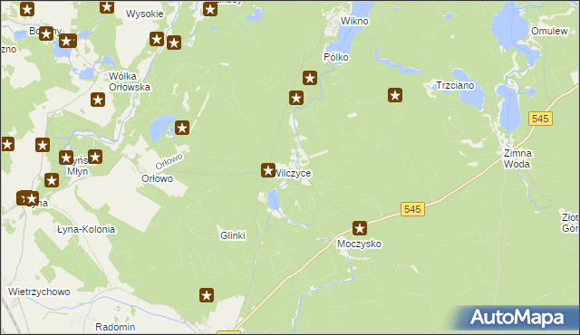 mapa Koniuszyn, Koniuszyn na mapie Targeo