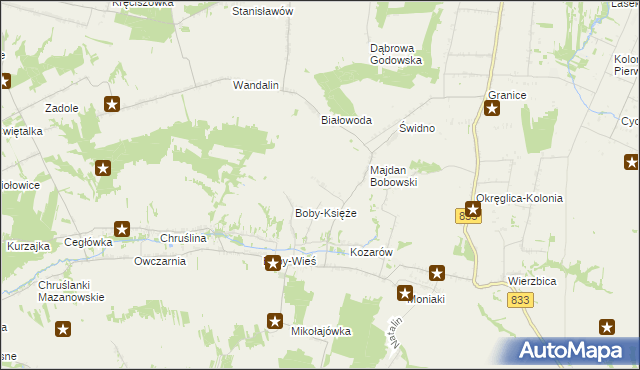 mapa Konradów gmina Urzędów, Konradów gmina Urzędów na mapie Targeo