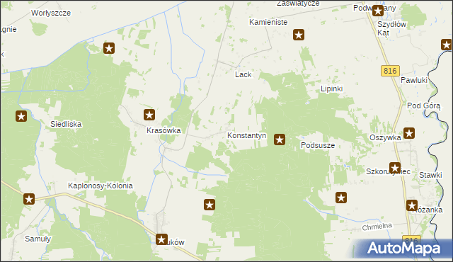 mapa Konstantyn, Konstantyn na mapie Targeo