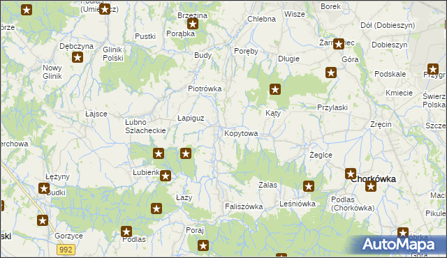 mapa Kopytowa, Kopytowa na mapie Targeo