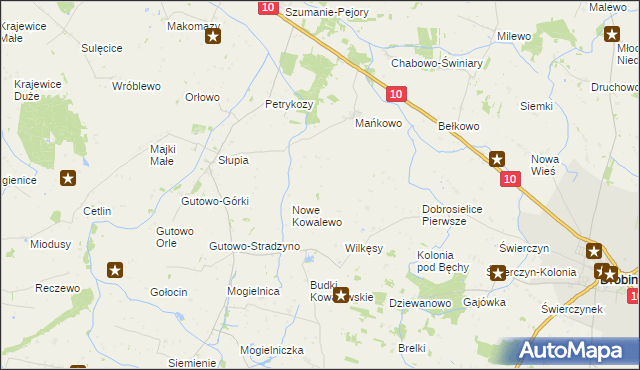 mapa Kosmaczewo, Kosmaczewo na mapie Targeo