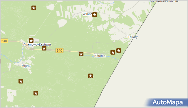 mapa Koterka, Koterka na mapie Targeo