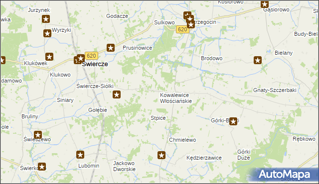 mapa Kowalewice Włościańskie, Kowalewice Włościańskie na mapie Targeo