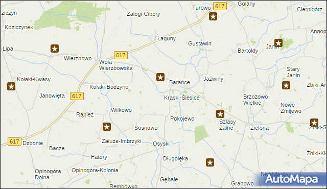 mapa Kraski-Ślesice, Kraski-Ślesice na mapie Targeo