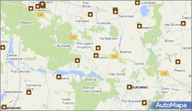 mapa Krupocin, Krupocin na mapie Targeo