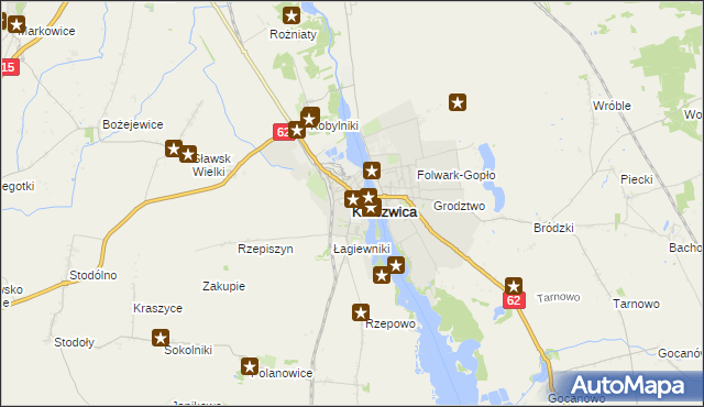 mapa Kruszwica, Kruszwica na mapie Targeo
