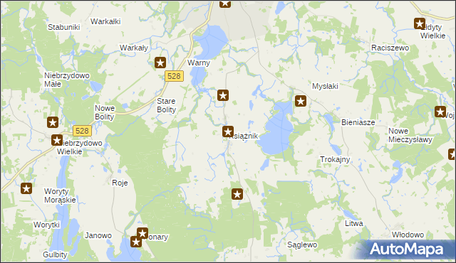 mapa Książnik, Książnik na mapie Targeo