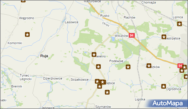 mapa Kwietno, Kwietno na mapie Targeo