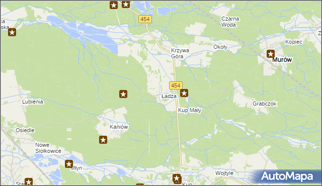 mapa Ładza, Ładza na mapie Targeo