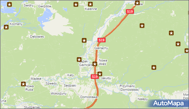 mapa Łążek Ordynacki, Łążek Ordynacki na mapie Targeo