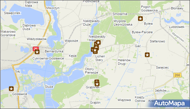 mapa Licheń Stary, Licheń Stary na mapie Targeo