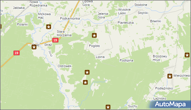 mapa Lipina gmina Sokółka, Lipina gmina Sokółka na mapie Targeo