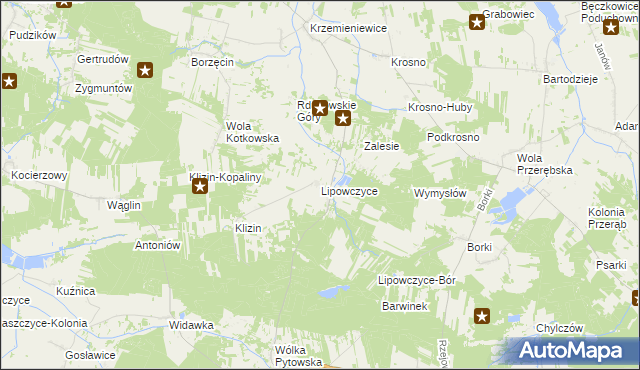 mapa Lipowczyce, Lipowczyce na mapie Targeo