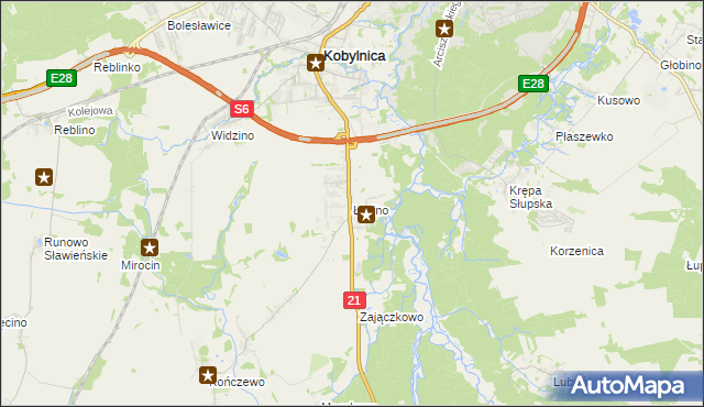 mapa Łosino, Łosino na mapie Targeo