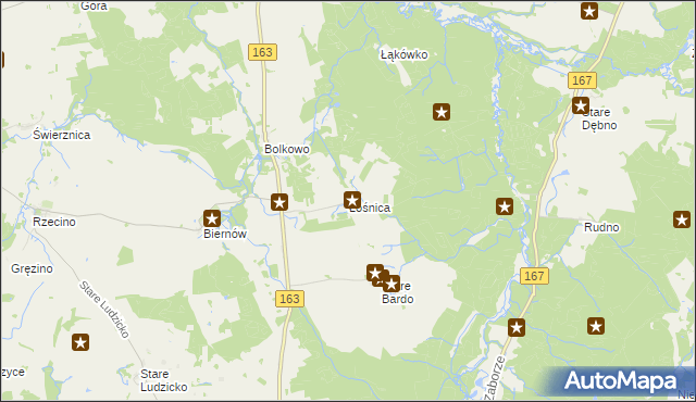 mapa Łośnica, Łośnica na mapie Targeo