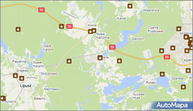 mapa Łubiana, Łubiana na mapie Targeo