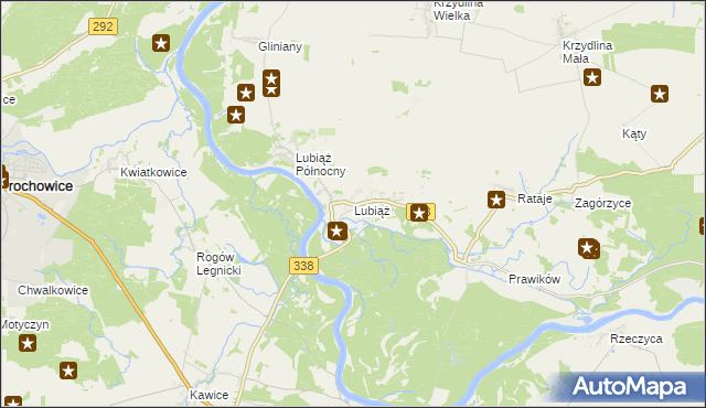 mapa Lubiąż, Lubiąż na mapie Targeo