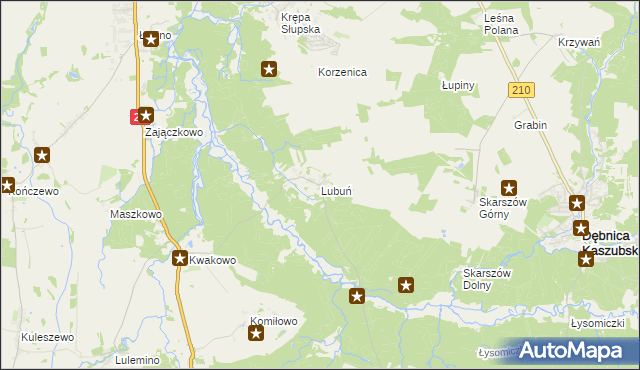 mapa Lubuń, Lubuń na mapie Targeo