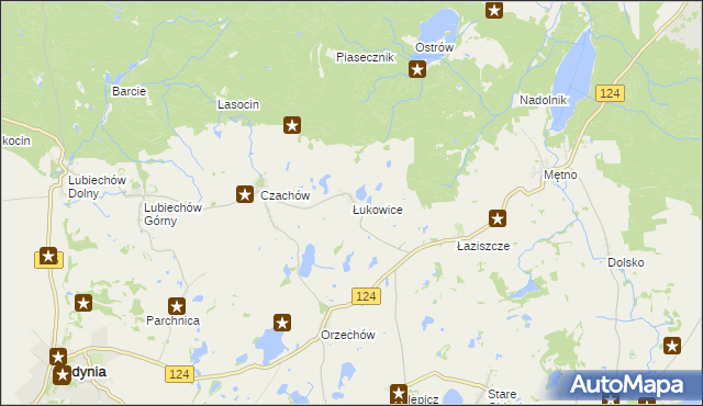 mapa Łukowice, Łukowice na mapie Targeo