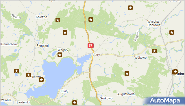 mapa Lutry, Lutry na mapie Targeo